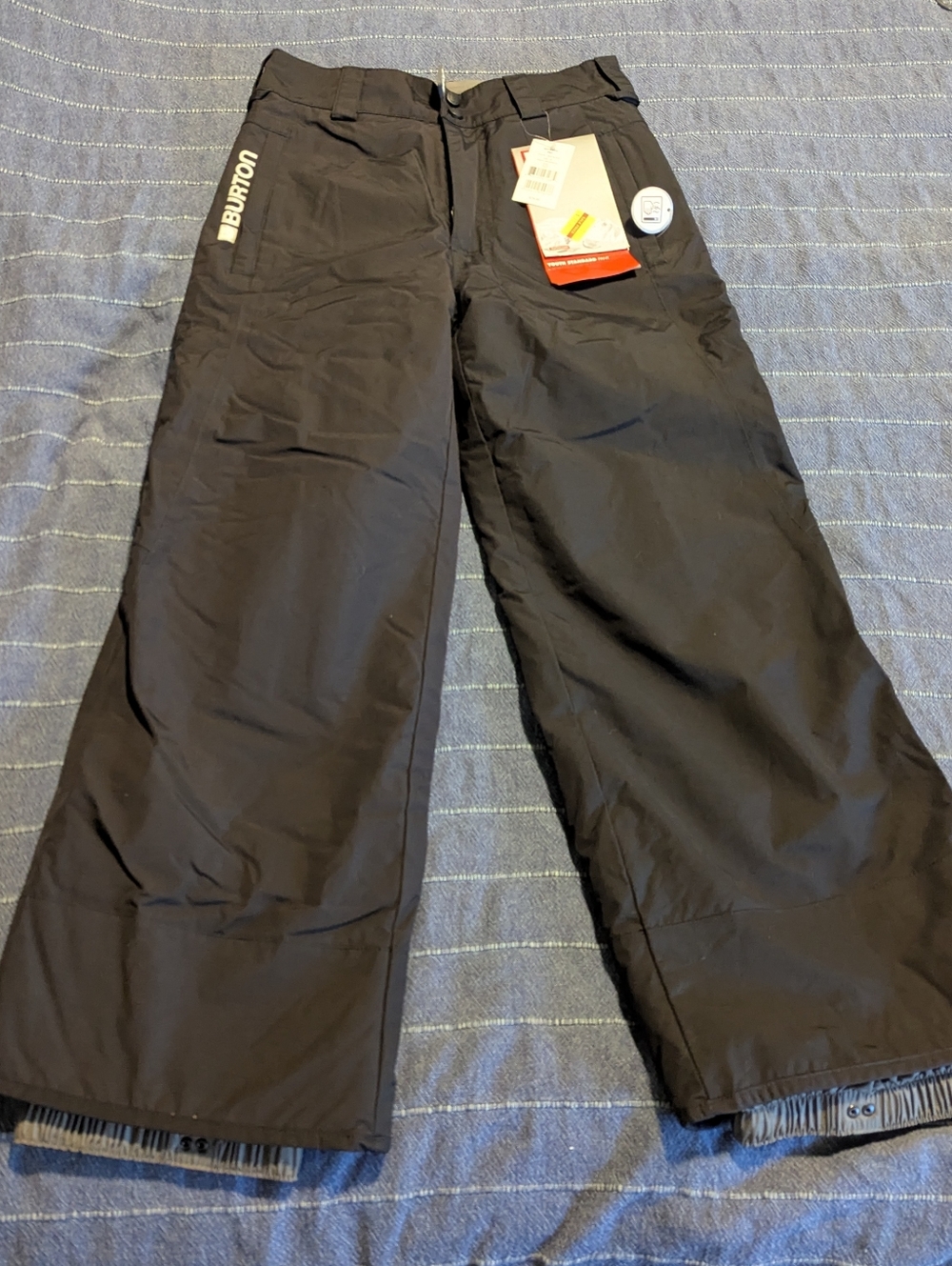 NWT Burton Black Snow Pants - Insulated Ski/Snowboard Pants Boy's, M